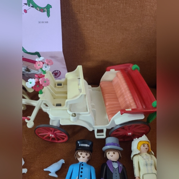Vintage Playmobil Wedding Carriage Set 5601, Almost Complete - Picture 6 of 10